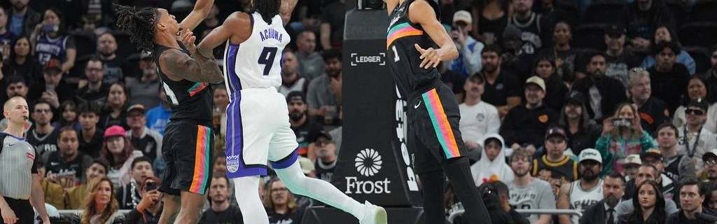 文班亚马28+15福克斯卡斯尔各18分 马刺擒国王8连胜