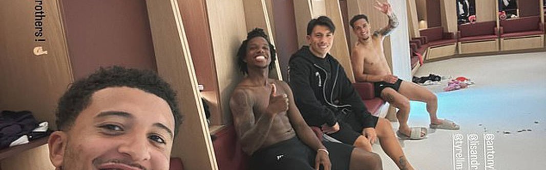 桑乔或为女友赴美国踢球，拒绝罗马不只为钱！与曼联五鼠兄弟欢笑合影