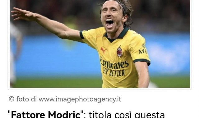 意甲媒体透露：阿莱格里和莫德里奇已超越教练和球员的关系，训练课上阿莱格里把莫德里奇当模板