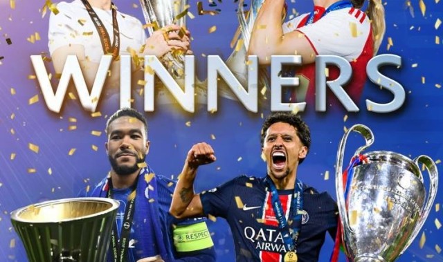 欧足联祝贺旗下四大赛事冠军：巴黎、热刺、切尔西、阿森纳女足