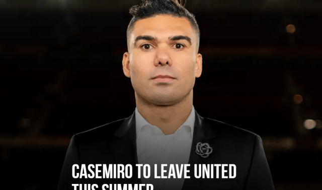 曼联官方宣布：卡塞米罗在本赛季结束后将以自由身离队
