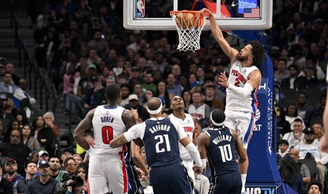 弗拉格23+10坎宁安29+10 独行侠加时险胜活塞