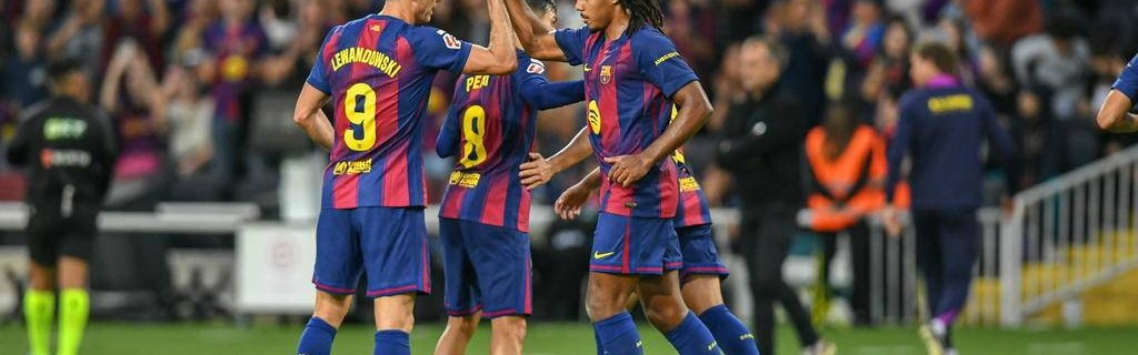 西甲-亚马尔助攻莱万破门 巴萨连场逆转2-1皇家社会登顶